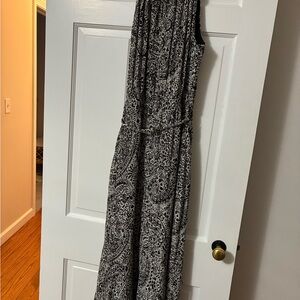 Fifteen Twenty Black and White Paisley Maxi Dress
